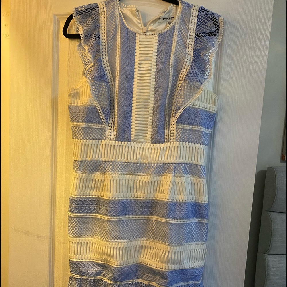 Blue lace dress